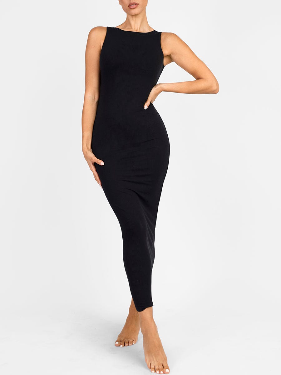Wholesale Light Support Crew Collar Shaper Dress