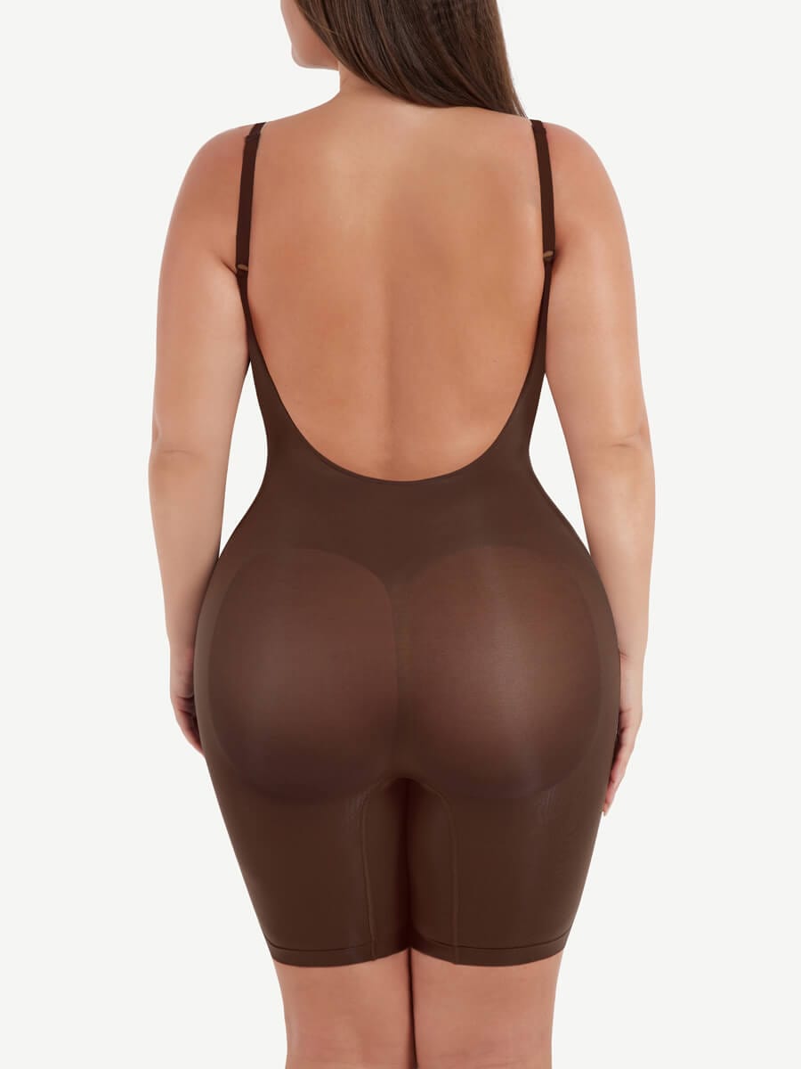 [USA Warehouse] Wholesale Seamless Scultp Covered Open-Back Boxer With Covered Chest